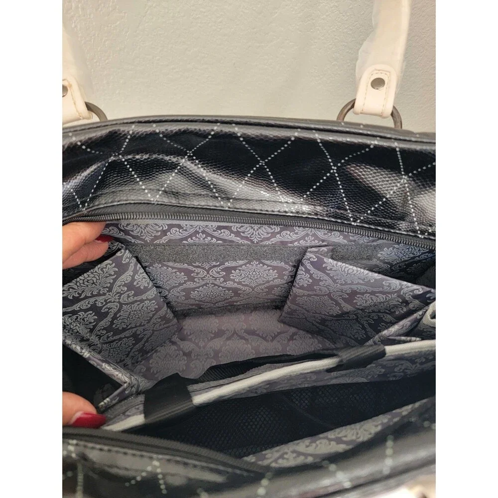 Mary Kay Black Ivory Cosmetic Makeup Travel Bag Organizer Case w/ Storage Cover